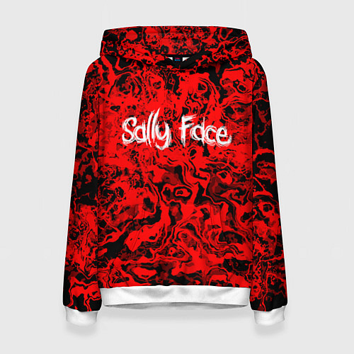 Женская толстовка Sally Face: Red Bloody / 3D-Белый – фото 1