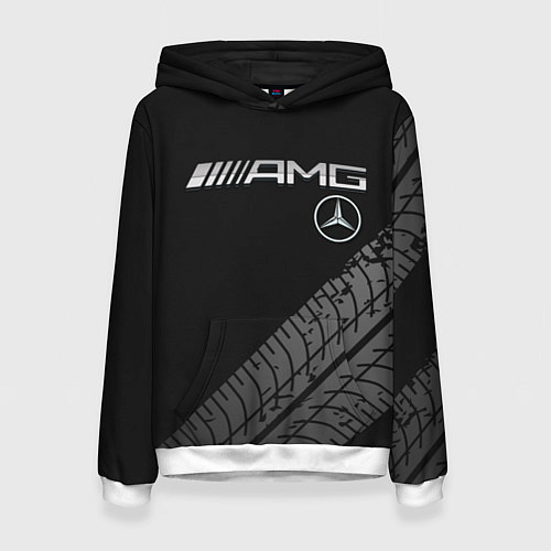 Женская толстовка Mercedes AMG: Street Racing / 3D-Белый – фото 1