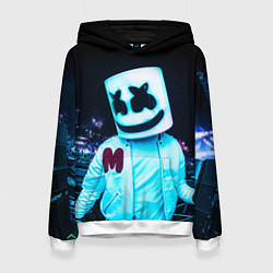 Толстовка-худи женская MARSHMELLO, цвет: 3D-белый