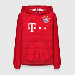 Толстовка-худи женская FC Bayern: Home 19-20, цвет: 3D-красный
