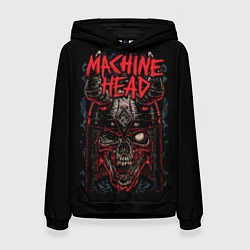 Толстовка-худи женская Machine Head: Blooded Skull, цвет: 3D-черный