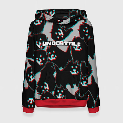 Женская толстовка Undertale / 3D-Красный – фото 1