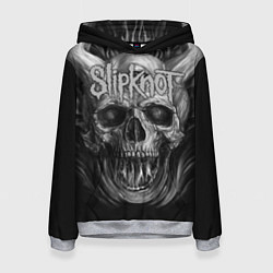 Толстовка-худи женская Slipknot: Devil Skull, цвет: 3D-меланж