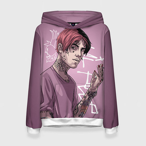 Женская толстовка Lil Peep / 3D-Белый – фото 1