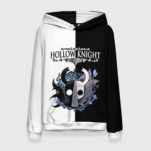 Женская толстовка Hollow Knight Black & White / 3D-Белый – фото 1