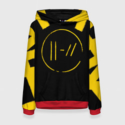 Толстовка-худи женская 21 Pilots: Logo, цвет: 3D-красный