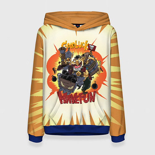 Женская толстовка Techies габен - Have Fun! / 3D-Синий – фото 1