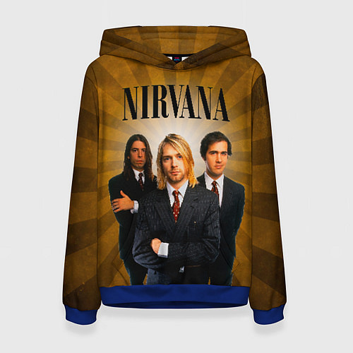 Женская толстовка Nirvana / 3D-Синий – фото 1