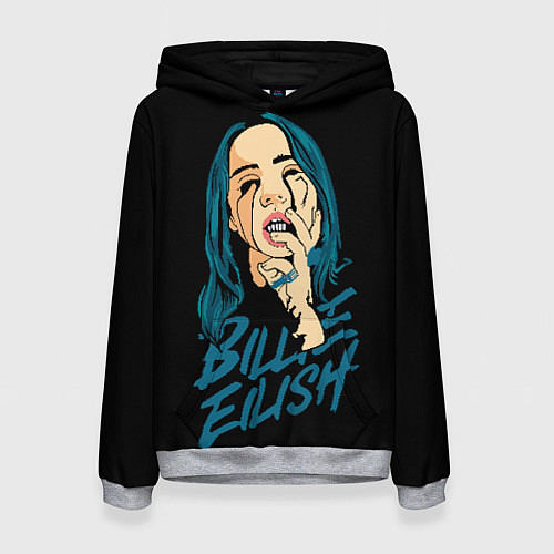 Женская толстовка Billie Eilish / 3D-Меланж – фото 1