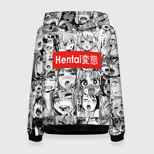 Женская толстовка Hentai - collage / 3D-Черный – фото 1