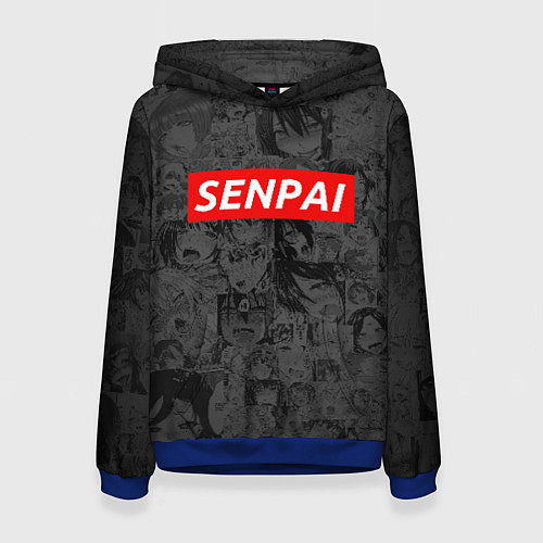 Женская толстовка SENPAI / 3D-Синий – фото 1