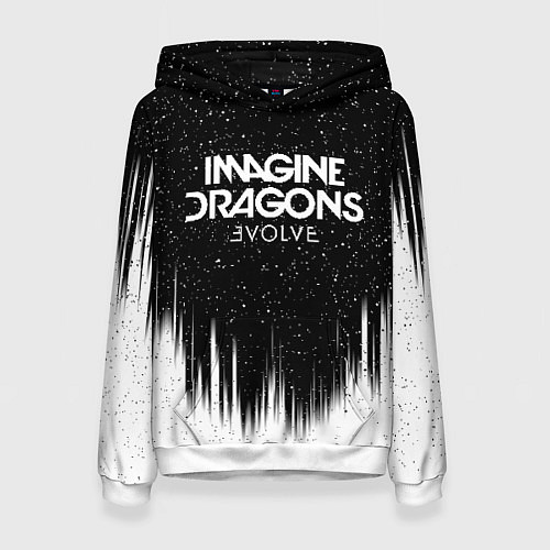 Женская толстовка IMAGINE DRAGONS / 3D-Белый – фото 1