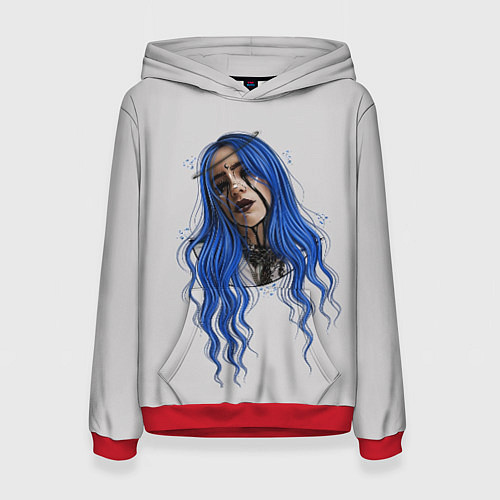 Женская толстовка BILLIE EILISH / 3D-Красный – фото 1