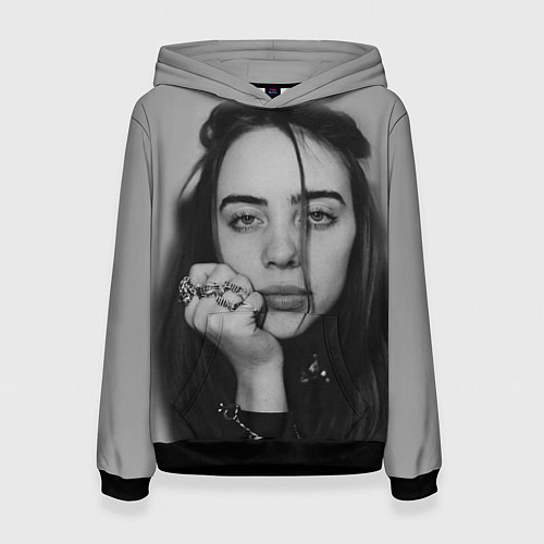 Женская толстовка BILLIE EILISH / 3D-Черный – фото 1