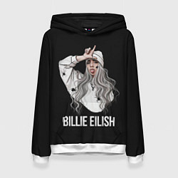 Толстовка-худи женская BILLIE EILISH, цвет: 3D-белый