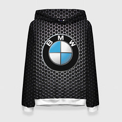 Толстовка-худи женская BMW РЕДАЧ, цвет: 3D-белый