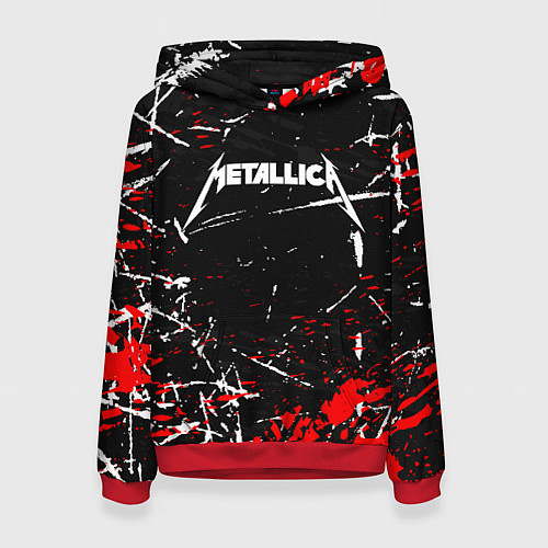 Женская толстовка METALLICA / 3D-Красный – фото 1