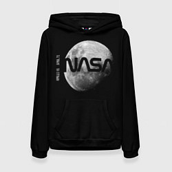 Толстовка-худи женская NASA Apollo 16, цвет: 3D-черный
