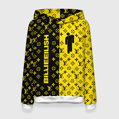 Женская толстовка BILLIE EILISH x LV Yellow / 3D-Белый – фото 1