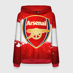 Толстовка-худи женская Arsenal, цвет: 3D-красный