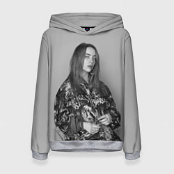 Толстовка-худи женская Billie Eilish, цвет: 3D-меланж