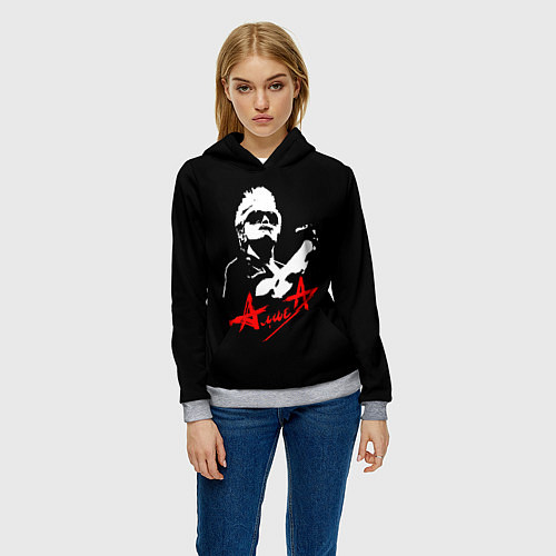 Женская толстовка АлисА / 3D-Меланж – фото 3