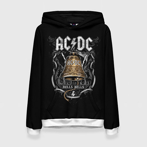 Женская толстовка ACDC - hells bells / 3D-Белый – фото 1