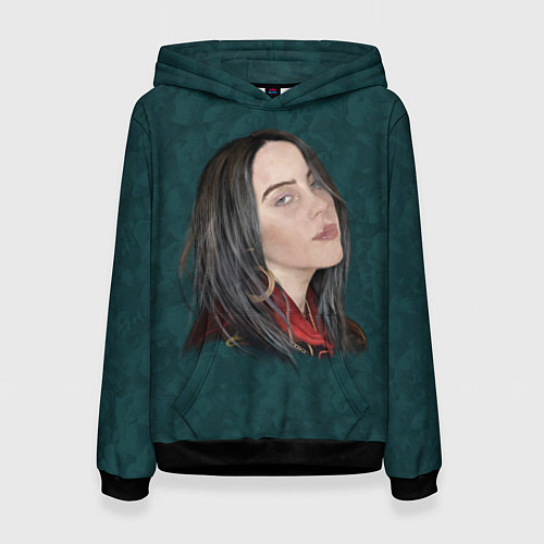 Женская толстовка Billie Eilish / 3D-Черный – фото 1