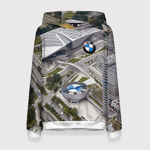 Женская толстовка BMW city / 3D-Белый – фото 1