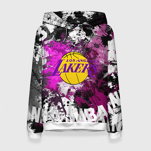 Женская толстовка Лос-Анджелес Лейкерс, Los Angeles Lakers / 3D-Белый – фото 1