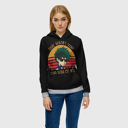 Женская толстовка Моя геройская академия / 3D-Меланж – фото 3