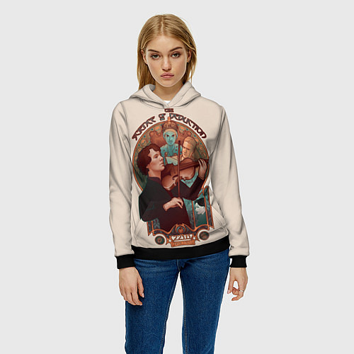 Женская толстовка Sherlock / 3D-Черный – фото 3