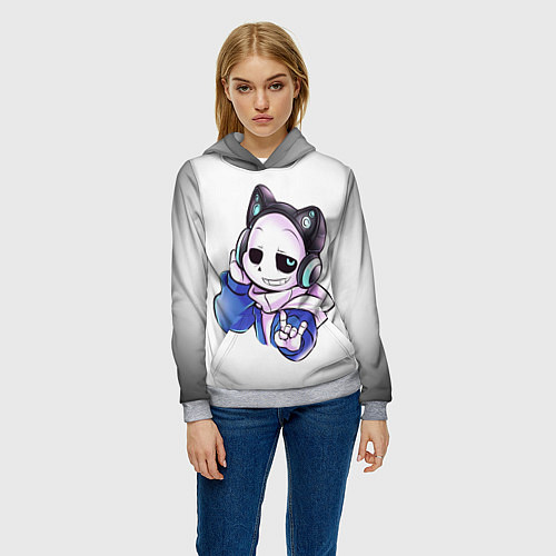 Женская толстовка UNDERTALE / 3D-Меланж – фото 3