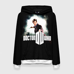 Толстовка-худи женская Doctor Who, цвет: 3D-белый