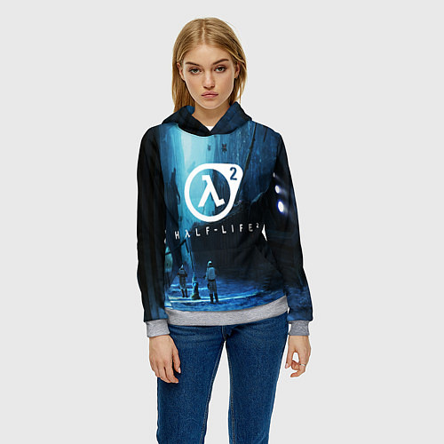 Женская толстовка HALF-LIFE 2 / 3D-Меланж – фото 3
