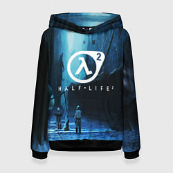 Толстовка-худи женская HALF-LIFE 2, цвет: 3D-черный