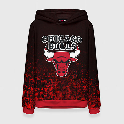 Женская толстовка CHICAGO BULLS / 3D-Красный – фото 1