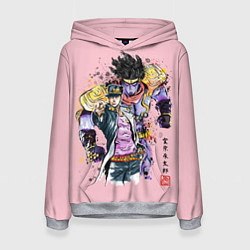 Толстовка-худи женская JoJo Bizarre Adventure, цвет: 3D-меланж