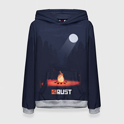 Толстовка-худи женская Rust, цвет: 3D-меланж