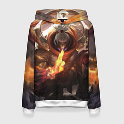 Толстовка-худи женская League Of Legends Джакс, цвет: 3D-белый