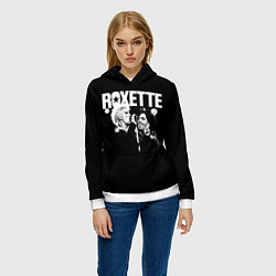 Толстовка-худи женская Roxette, цвет: 3D-белый — фото 2