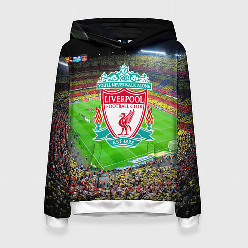 Женская толстовка FC Liverpool / 3D-Белый – фото 1