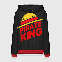 Толстовка-худи женская One Piece Pirate King, цвет: 3D-красный