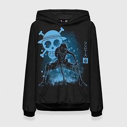 Толстовка-худи женская One Piece, цвет: 3D-черный