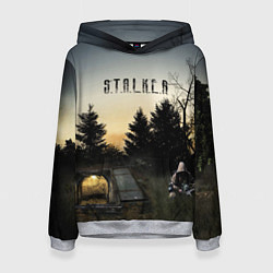 Толстовка-худи женская СТАЛКЕР 1, цвет: 3D-меланж