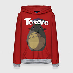 Толстовка-худи женская Totoro, цвет: 3D-меланж