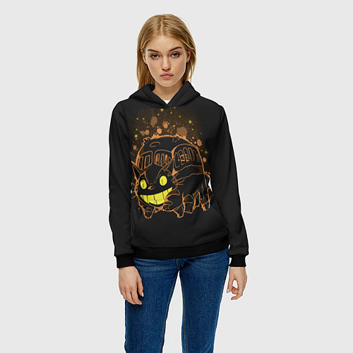 Женская толстовка My Neighbor Totoro / 3D-Черный – фото 3
