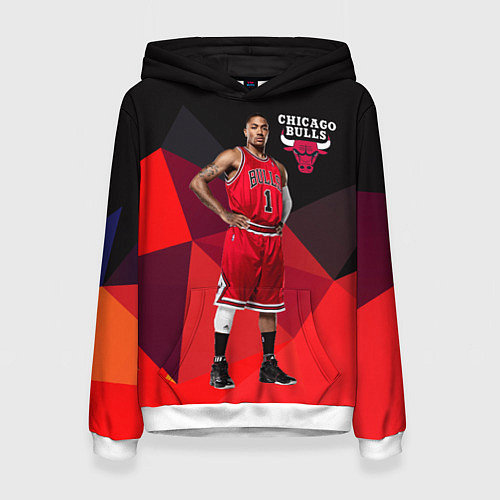 Женская толстовка Chicago Bulls / 3D-Белый – фото 1