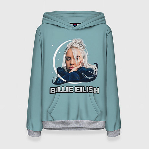 Женская толстовка BILLIE EILISH / 3D-Меланж – фото 1