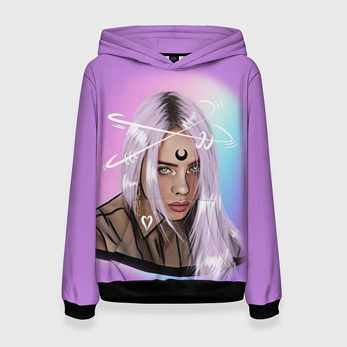 Женская толстовка BILLIE EILISH / 3D-Черный – фото 1